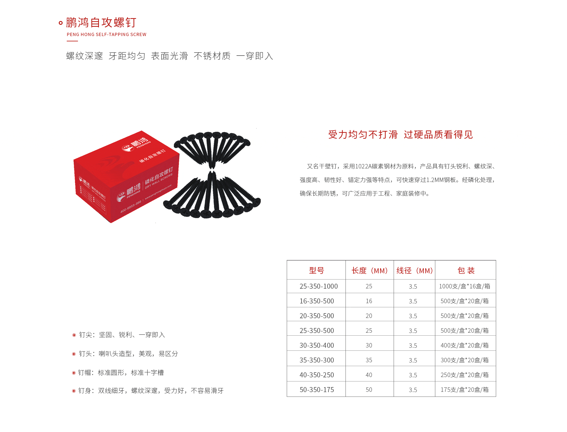bifa必发集团自攻螺钉